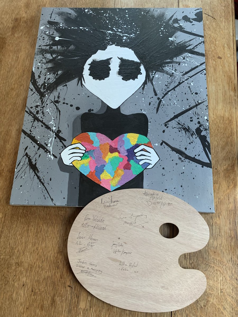 My gift from <a href="/monochromatic/">່</a> arrived. Can’t wait for the film to be released promoting Art and Mental health