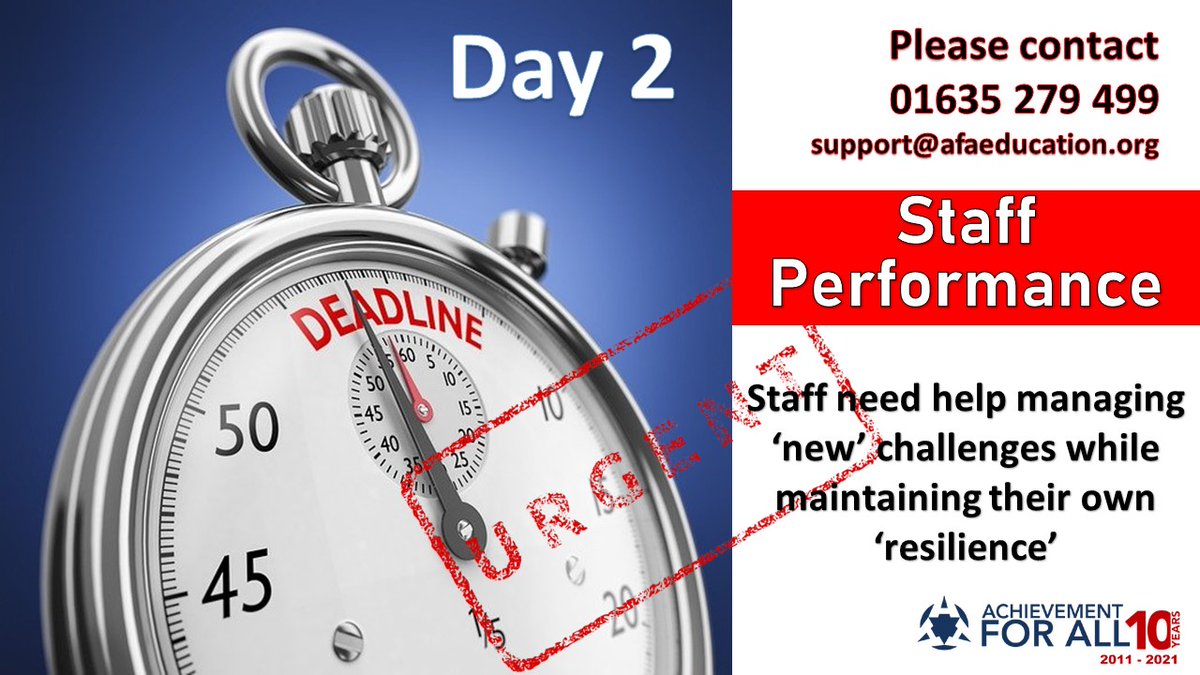 'LEADING IN UNUSUAL CIRCUMSTANCES' and how to get staff back on track and feeling more in control. 
Covid leadership afaeducation.org/covid-19-leade…
The link with wellbeing afaeducation.org/covid-19-leade…
#Leadership #schools #colleges #staffperformance #HR