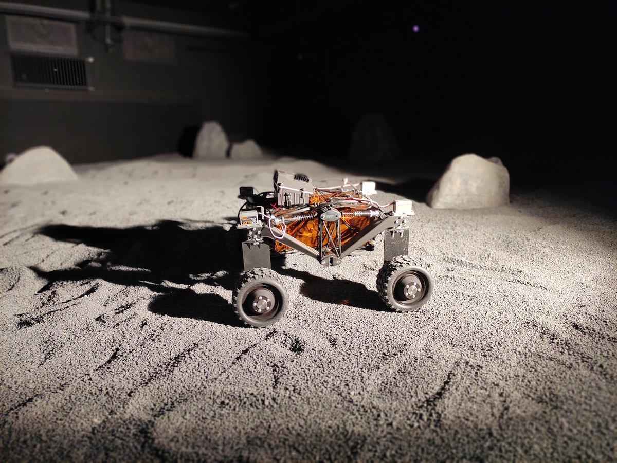 Anisoprint's tweet image. 👏 Congrats to @keplerdotworld, winners of @ActInSpace, #spaceapplication hackathon co-organized by @CNES and @ESA: Their lunar rover with #3Dprinted #composites from Anisoprint was successfully tested in a simulated lunar environment at @uni_lu! 🚀anisoprint.com/blog/anisoprin…