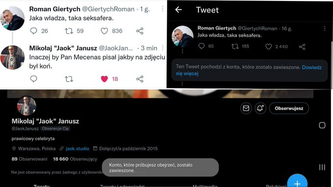 uszinek's tweet photo. Twitter również chce zamilczeć temat zwyrodnialców na granicy #Jaok https://t.co/Dzv2rcoPdv