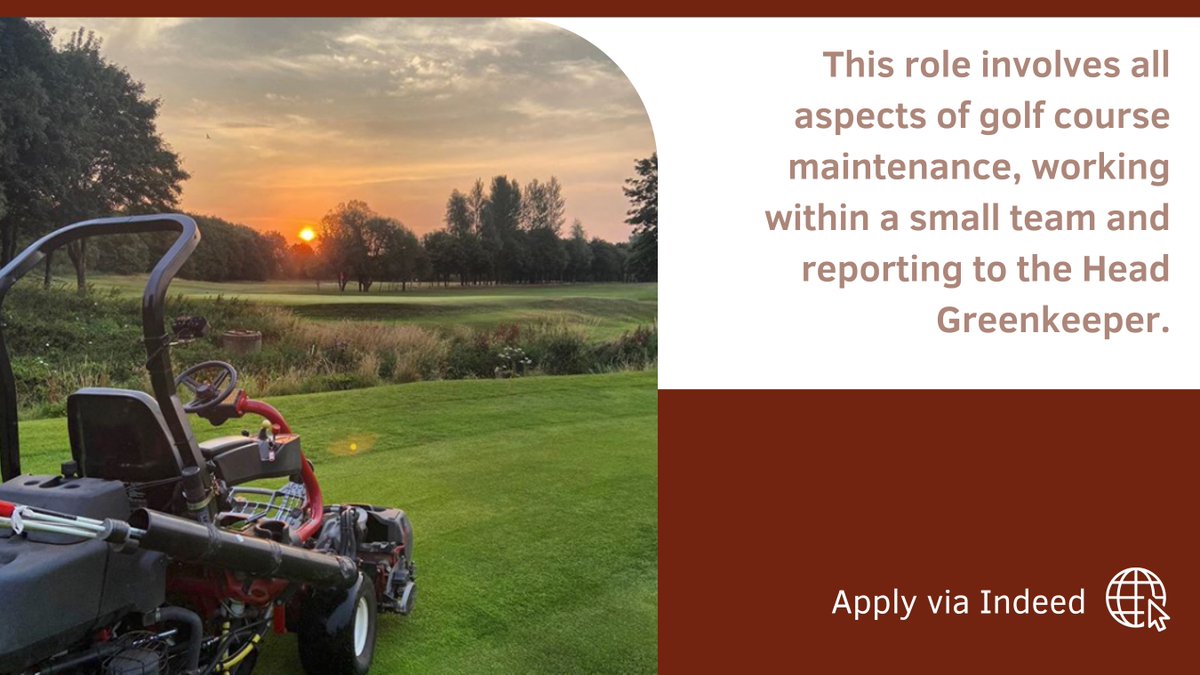 We’re hiring!

The Club is seeking a highly motivated Assistant Greenkeeper with good communication skills, the ability to work both individually &amp; as part of the team. 

Please email your CV and Cover Letter to gg.ggc1906@gmail.com or apply via Indeed.