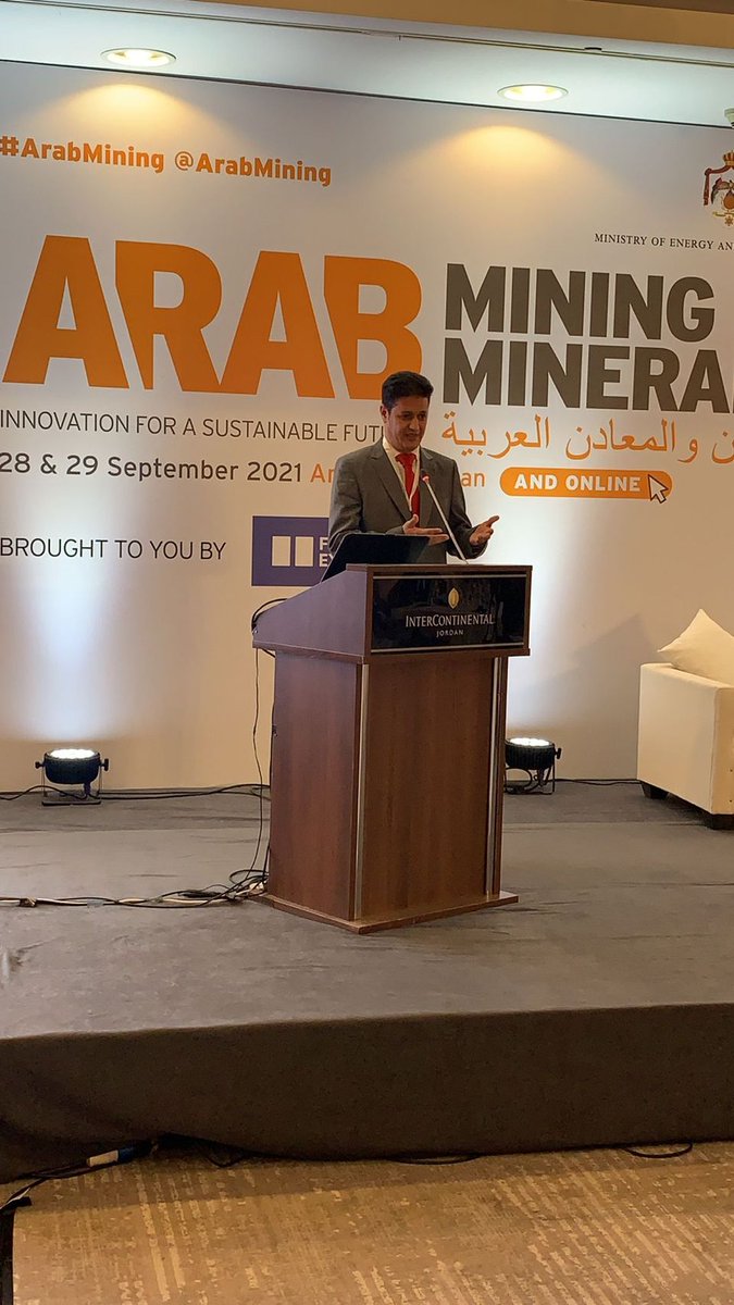 ArabMining's tweet image. Ahmed Taleb Mohamed, Advisor, Ministry off Petrol, Energy and Mines, Islamic Republic of Mauritania￼￼ is showcasing the mining opportunities in #mauritania

arabmining.net