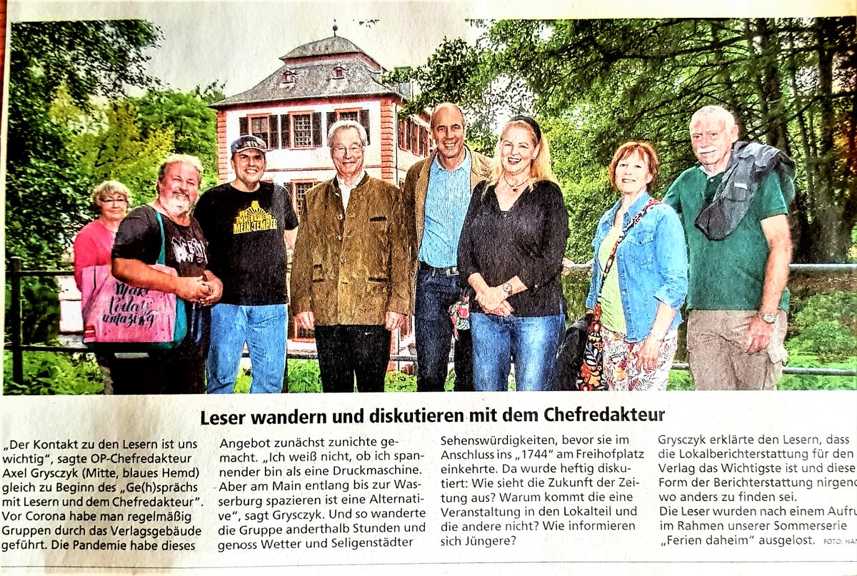 Manchmal ist das Leben auch ein Spaziergang ...

... Wie hier mit der heimischen #OffenbachPost.