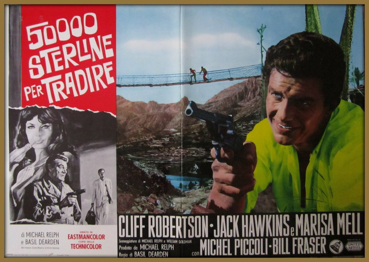 What a great story! With the #JamesBond momentum going, here’s a European promotion for #CliffRobertson’s appearance as a suave secret agent in the 1965 adventure crime comedy MASQUERADE. Co stars included #JackHawkins #MarisaMell and #JohnLeMesurier ⭐️