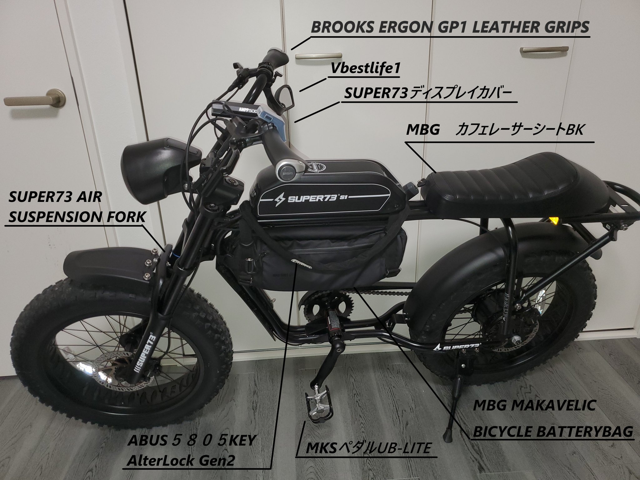 サーです super73 by MS's shop|ラクマ カスタムシート カフェ