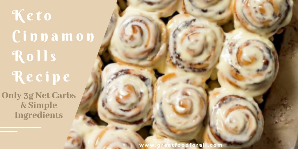Make keto cinnamon rolls from scratch in just 30 minutes! Skip the fast food between meals and make this delicious #breakfast #ketocinnamonrolls recipes right now. #keto #glutenfree #cinnamonrolls
Recipe: greatfoodforall.com/keto-cinnamon-…