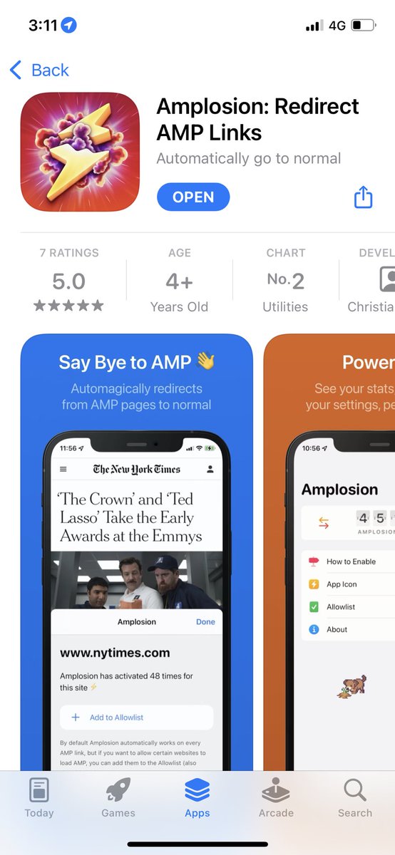 shashankpatel's tweet photo. Fuck Google AMP. Finally. Happy to pay $3. https://t.co/Trc8zJJHgK