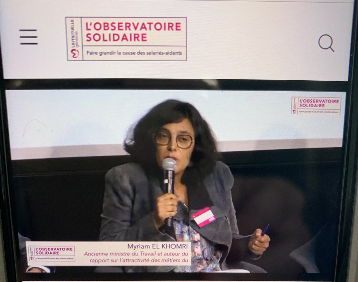 #aidants « On ne demande pas de la philanthropie. Que ce sujet ne soit plus un non sujet »⁩
⁦⁦<a href="/MyriamElKhomri/">Myriam El Khomri</a>⁩ ⁦⁦<a href="/TiliaOaidants/">Tilia pour les aidants</a>⁩