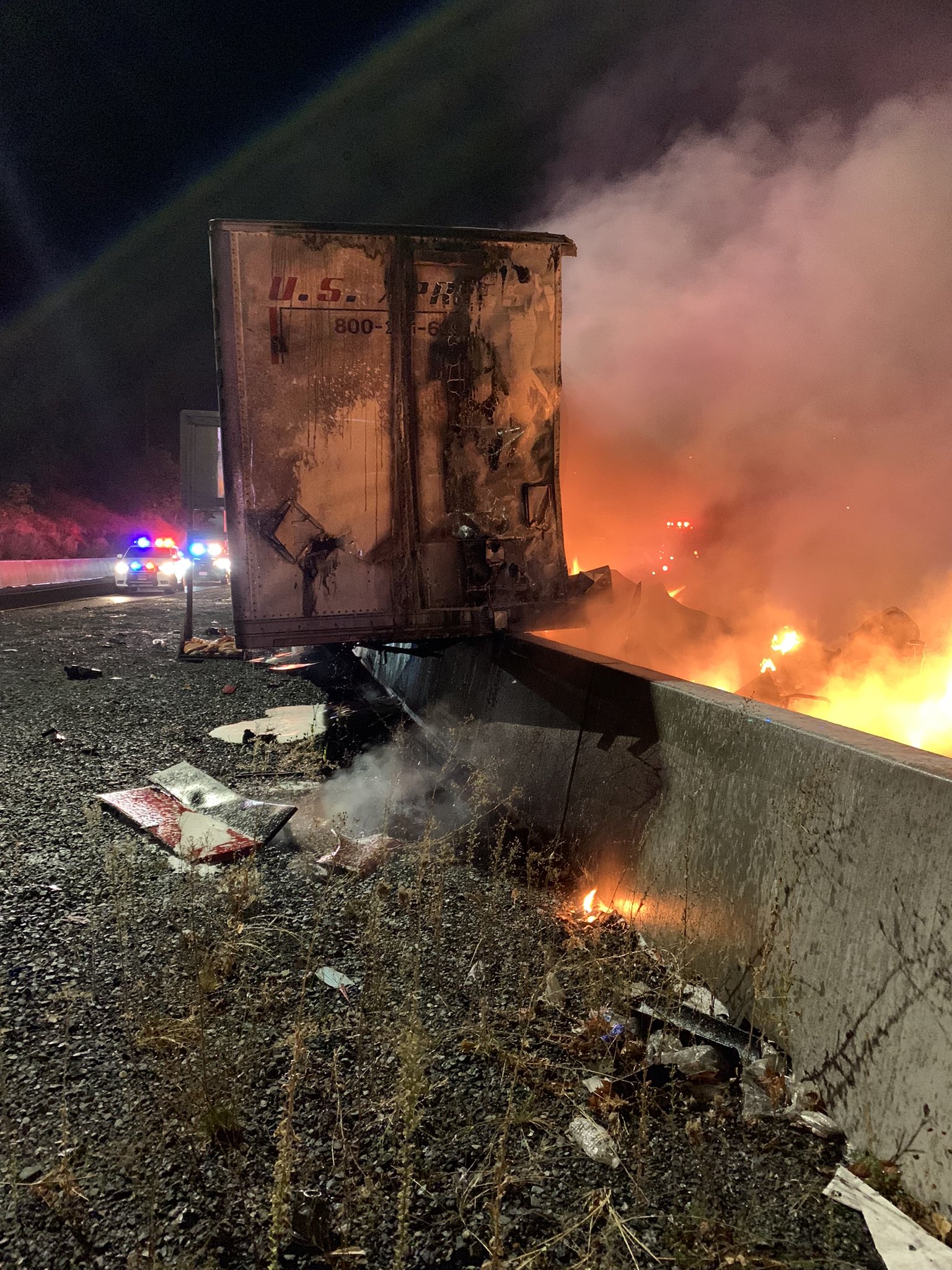 Fire on Twitter "Unfortunately the driver was located still in