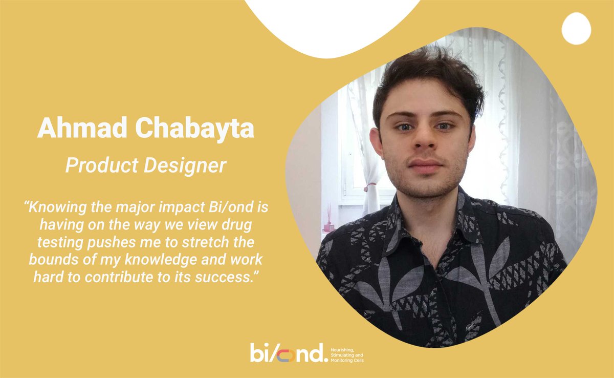 GOBIOND's tweet photo. Today, the Bi/ond team is happy to be introducing another member of our team - Ahmad Chabayta. Working as a product designer, Ahmad helps develop Bi/ond’s organ-on-chip system for high throughput applications.

We hope you have a blast working at Bi/ond! 🎉 https://t.co/TopXqvJoUr