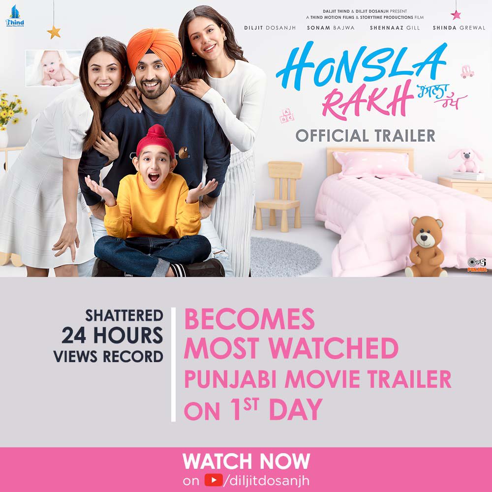 DILJIT DOSANJH (@diljitdosanjh) on Twitter photo #HonslaRakh 👉🏽 youtu.be/KjOfqltPRqs
Releasing Worldwide 15th October 👩🏻🍼👨🏻🍼
<a href="/bajwasonam/">Sonam Bajwa</a> <a href="/ishehnaaz_gill/">Shehnaaz Gill</a> #ShindaGrewal #HonslaRakh 👉🏽 youtu.be/KjOfqltPRqs
Releasing Worldwide 15th October 👩🏻🍼👨🏻🍼
<a href="/bajwasonam/">Sonam Bajwa</a> <a href="/ishehnaaz_gill/">Shehnaaz Gill</a> #ShindaGrewal