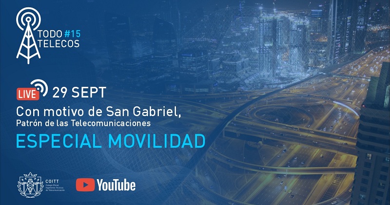 coitt_aegitt's tweet photo. 📡 Mañana es el Día de San Gabriel, patrón de las #Telecomunicaciones, y por tal efeméride organizamos una edición especial del podcast #Todotelecos

ℹ️ Hablaremos sobre movilidad desde el @forogreencities / @smovingforum 

Más info: https://t.co/nyxHjLKPLv https://t.co/ysFvuGrdEN