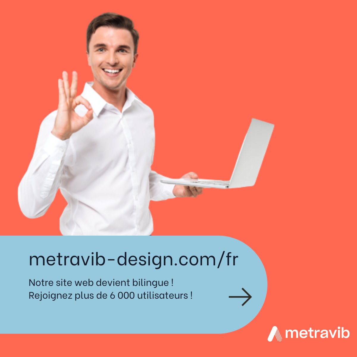 Être proche de nos clients et partenaires est essentiel.
Metravib Design est fière de lancer la version FR de son site web. Re-découvrez 50 années de savoir-faire en ingénierie R&amp;D et Analyse Mécanique Dynamique !
Bonne visite sur metravib-design.com/fr