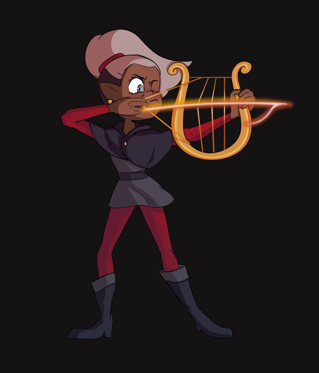 HexsideBard's tweet image. Skara was in the forest near the school, playing a tune on her harp, that materialized as floating notes...until she suddenly grabbed one of the notes, moved it to the strings and pulled on them like an archer...

#OPENRP 

Source: uokrox (Twitter)