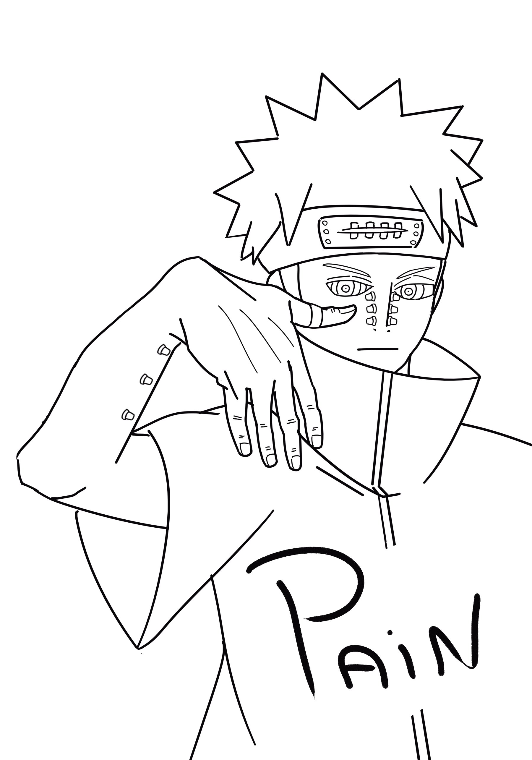 53 Collection Naruto Coloring Pages Pain Best