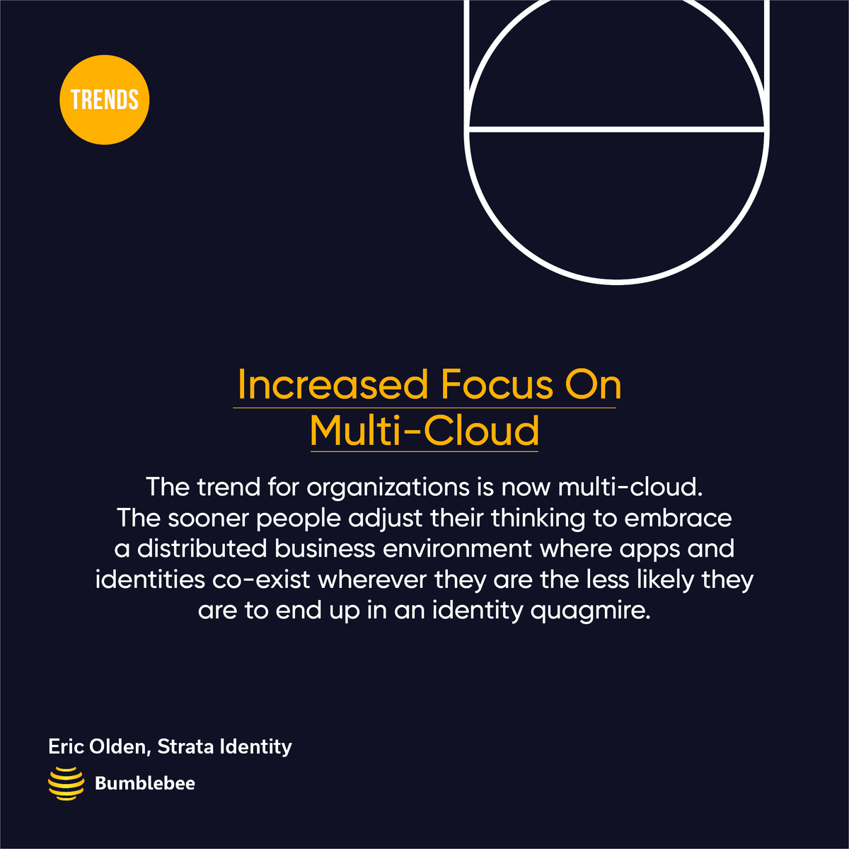 Bumblebee_SA's tweet photo. Tech Trends Set To Revolutionize The Web – Increased Focus On Multi-Cloud

Centralizing everything on one cloud isn’t realistic. Companies that take a natively distributed approach to this fundamentally distributed problem will thrive. - Eric Olden, Strata Identity https://t.co/kAMs22cYNZ