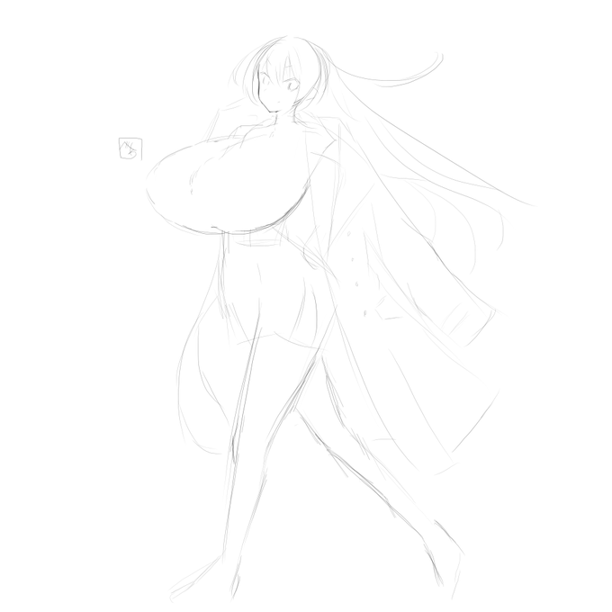 skeb途中おっぱい 