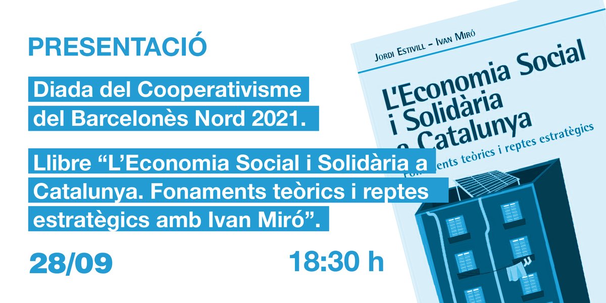 xesbn's tweet image. Avui parlarem amb @ivan_sants a @calasisqueta, a #SantaColoma de #Gramenet.

🗣️ Presentarem el llibre "L'economia social i solidària a Catalunya" i presentarem les activitats de la Diada del Cooperativisme al Barcelonès Nord.

Inscripcions ➡️ tuit.cat/K70bj