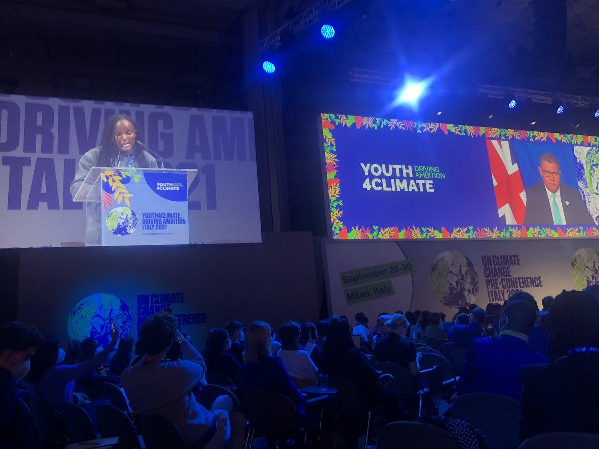 mia_const's tweet photo. What an AMAZING inspiring speech @vanessa_vash! Action NOW! Time is NOW! 

@PreCop26ITA @Connect4Climate @UNYouthEnvoy @MiTE_IT https://t.co/g7U3y5mHXV