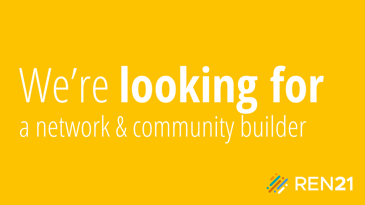 Do you know anyone who is passionate about connecting people? 
🚀We are #hiring someone to manage a 6-month pilot project to strengthen the #RenewableEnergy voice in #Africa 
Apply before 3 Oct: ren21.net/2021-project-m…