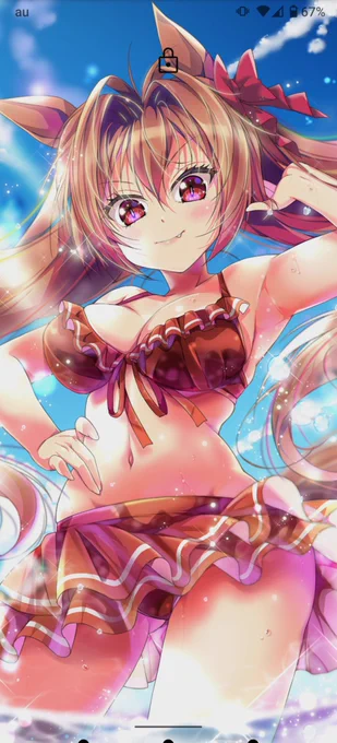 #ロック画面を晒す見た人もやる
自分で描いたダスカ🤣 