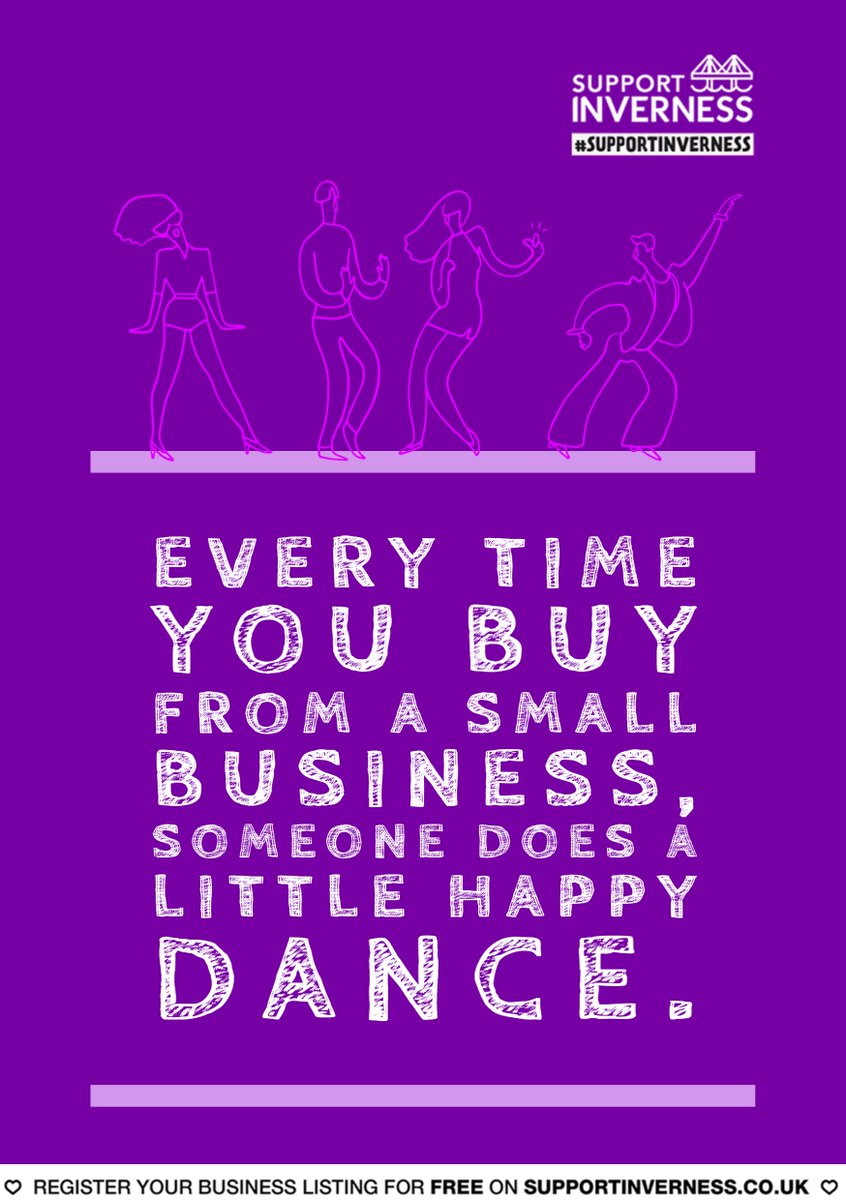 SupportInvernss's tweet photo. Your support means the world to small businesses so keep buying, sharing, liking and loving all the amazing services and products our @SupportInvernss local businesses have to offer💜
Submit your business today for FREE!
https://t.co/HzqHpiRC9m
#SupportInverness #LoveLocal #Shop https://t.co/5vD9sFmhgw