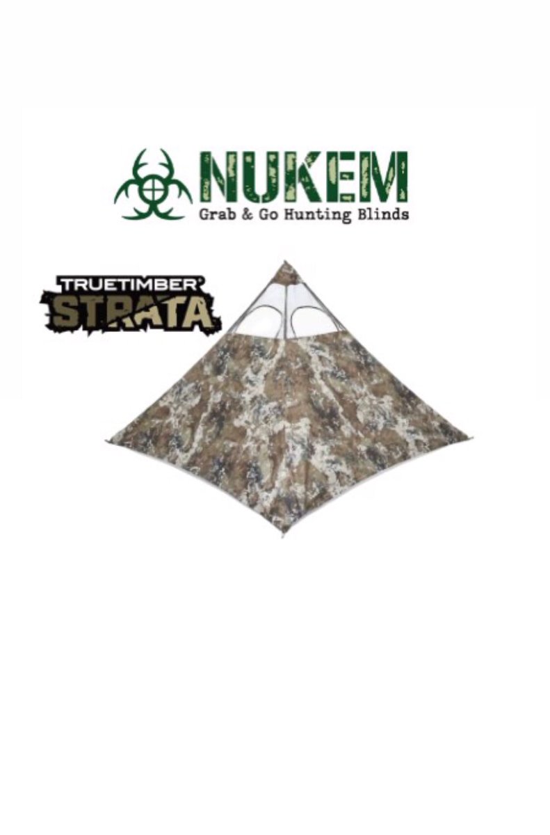 NukemHunting's tweet photo. Nukem Hunting has licensed with TrueTimber Camo and will be offering the Nukem Hunting Blind in two of their premier patterns- Strata and HTC Green, and to be honest it’s hard to pick a favorite.     #nukemhunting #truetimber #huntingseason #deerseason #turkeyseason https://t.co/b7xOOfXYDW