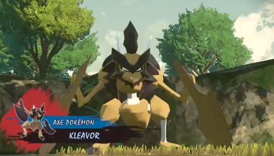 Stealth Pokemon Company Dropped A New Trailer For Pokemon Legends Arceus Announcing Noble Pokemon This Is The Bug Rock Type Kleavor T Co Jc1jlicb0v