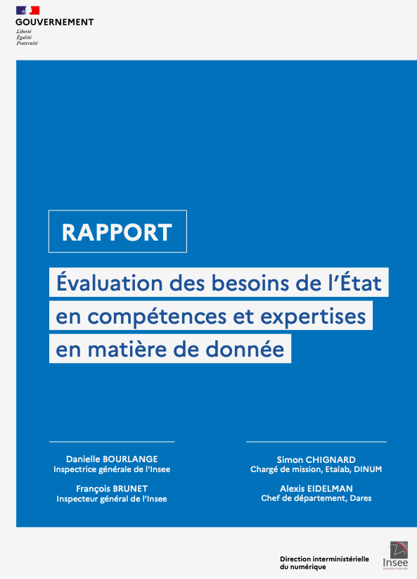 Etalab's tweet photo. [Fil] Politique de la donnée / #compétences

📄 Le rapport @_DINUM @InseeFr rendu public hier présente un panorama inédit :
▶️ des expertises #data disponibles dans l’État, 
▶️ des besoins à court et moyen terme 
▶️ des actions à engager pour y faire face

https://t.co/VFbGrSczel https://t.co/RZ0AR8PakK