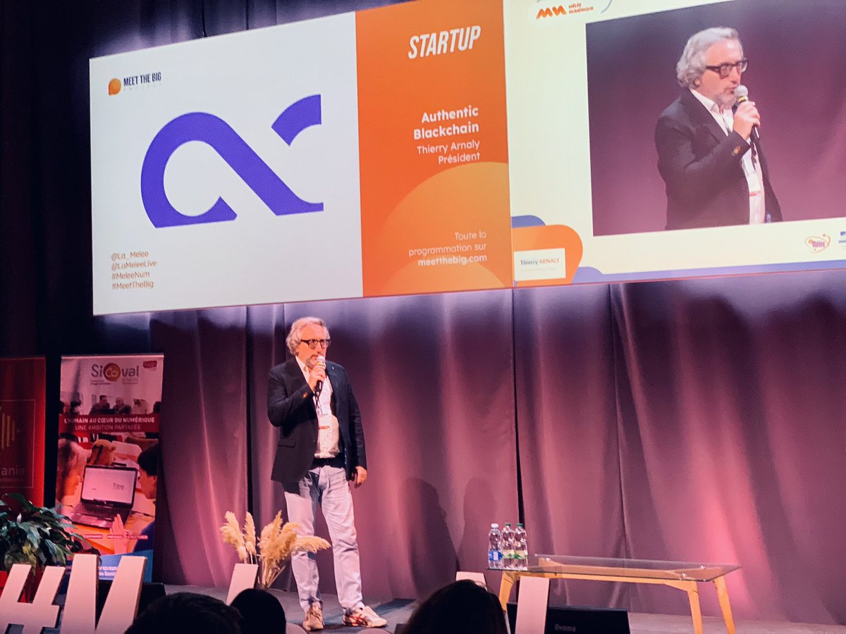 ArnalyT's tweet photo. Merci à @La_Melee pour avoir sélectionné @AuthenticBlockC pour pitcher à Meet The Big, face à des grands comptes de la région Occitanie.
Prochaine étape : présenter notre service aux Directions Juridiques de ces sociétés. 🚀
#blockchain #DirectionJuridique #SimpleCommeABC https://t.co/5v5dSNw6Ko