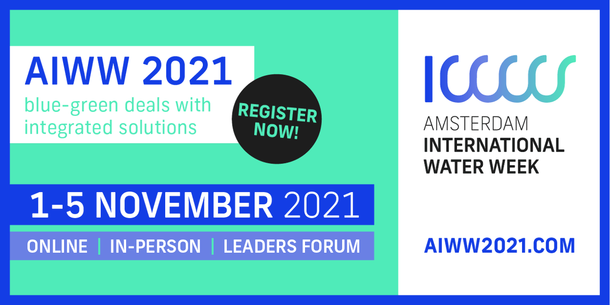 nwpnederland's tweet photo. Within the framework of the #PartnersforWater Programme, the @nwpnederland will host five sessions at the Amsterdam International Water Week! Let’s meet in Amsterdam! Join the @AmsterdamIWW and get your early bird tickets now. https://t.co/ipLnoU1FnO https://t.co/yw925eJdJ8