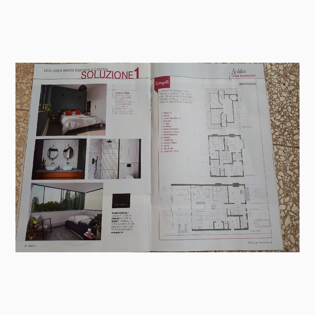 coxarch's tweet photo. Great feature on our 'Open House' in August edition of Italian magazine #100ideeperristrutturare . Picked up a copy whilst in Rome last month..(just saying)
 
The project involved the rebuilding of a 1920's house around the long term care needs of the family’s youngest daughter. https://t.co/zZ6NmR9Yja