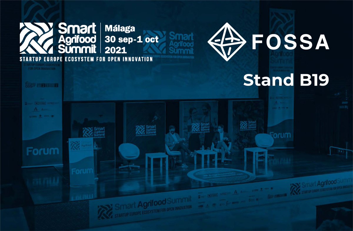 FOSSASys's tweet photo. FOSSA Systems will be attending the Smart Agrifood Summit 2021 in Málaga! Don't miss our stand, B19. We will be presenting our full range of FOSSA Sensors for IoT connectivity through satellites. #agrifood21 #fossasystems #iotconnectivity #smartagriculture #iot #satellites https://t.co/iJIKZGq63A