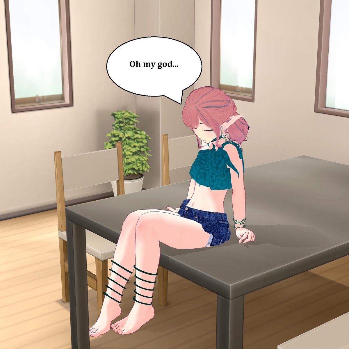 Lorelei: "We're doing memes now, boss?"
Swingshine: Hey, it gives you a break from getting squashed, doesn't it?
Lorelei: "Yeah, I guess it does..."