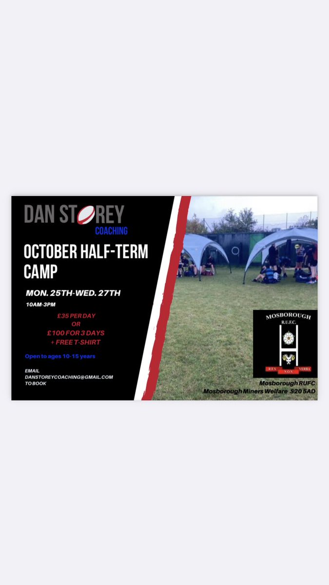 dan_storeycoach's tweet photo. October half term camp! 
Please get in contact to book your place! Danstoreycoaching@gmail.com https://t.co/kittB3iy1U