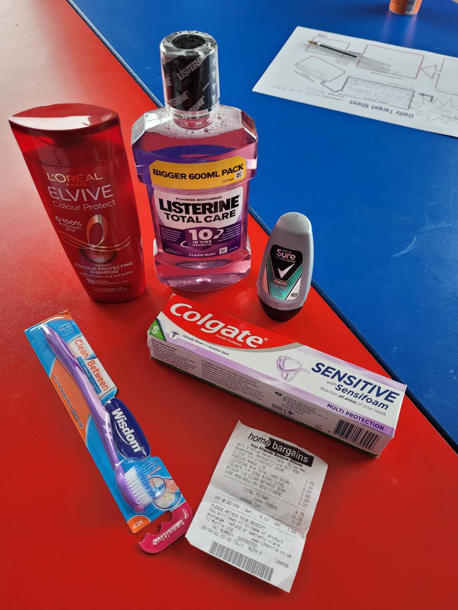 Works4Uorg's tweet photo. Today the PSHE Group have been to home bargains to shop for personal hygiene products.
They look at what to buy for it they where to go away for the weekend.
#dailyliving #collegelife #independentliving #college #moneymindset #collegestudent #autism #moneyhabits #shopright https://t.co/2MuNfn82K6