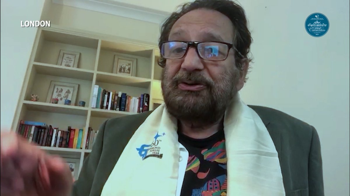 FTIIOfficial's tweet photo. "What's the future of cinema?'', asks  Chairman FTII @shekharkapur. 

He says; 
breaking boundaries is the future of Cinema, 
and adds that the coming together of various cultures of the world is the future responsibility of Cinema.

Watch Live:  https://t.co/K69MjItAB4 https://t.co/aE3N27PM4I
