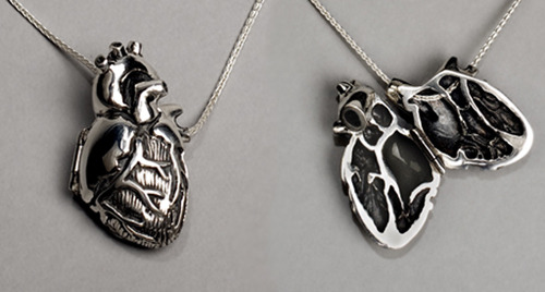 anatomically correct heart necklace