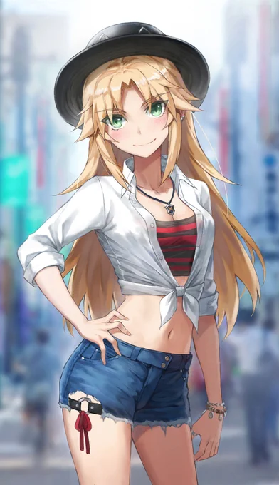 「どこに連れて行くの?」
モードレッドとデートの日 #FGO 