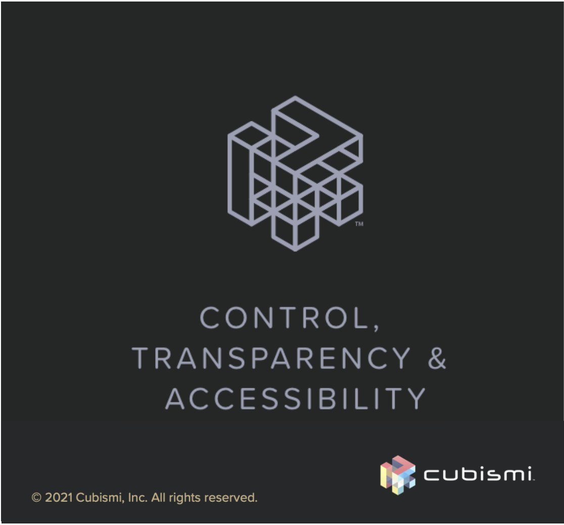 cubismi_inc's tweet photo. Control, Transparency &amp; Accessibility #artofmedicalinsight #artofinsight #transparency #PIMS #access #interoperability #AIethics #bigdatamed #digitalhealth #healthcare #health #radiology #algorithms #DL #ML #bigdata #putdatatowork #SSI https://t.co/i2sK5IT3nx