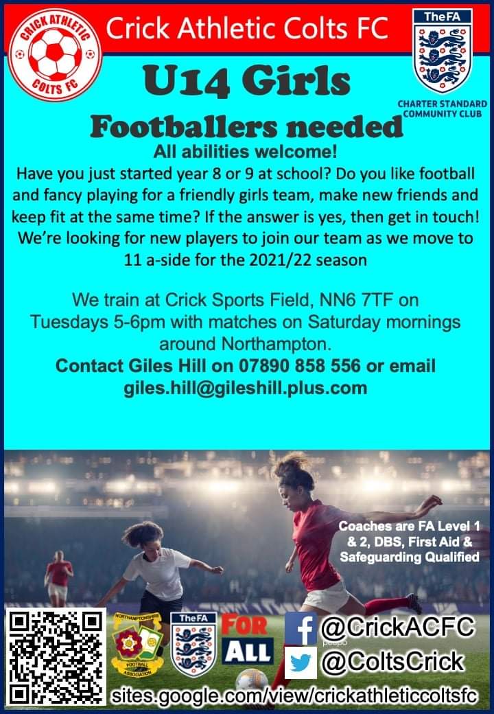ColtsCrick's tweet photo. Looking to get into football? Then look no further! All abilities welcome. @LuttColl @LuttHigh @Guilsborough @HeadofPELutt @LuttCollPE @MacronNWGFL @chronsport @Nsport https://t.co/5ADLXPcD19