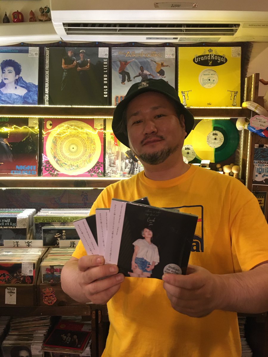 indiannoecho's tweet photo. 奈良のマイ・フェイバリット・ショップ「Pleased To Meet Me（プリトミ）」にindian no echo sign bine no!『Crush on you』納品しました！飲食もレコードDigも店主さんのトークも最高のお店です。（ニシム）

#PleasedToMeetMe
#プリトミ https://t.co/iId86tUnRT