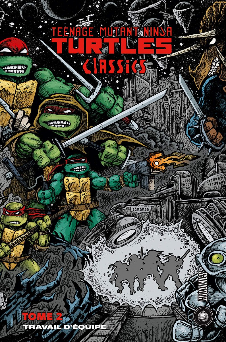 SullivanROUAUD's tweet photo. Notre CM de l'espace vous annoncera ça dans les règles très vite, mais : 
- Les Tomes 1 &amp; 2 des Tortues Ninja Classics sont réimprimés et de nouveau dispo (🎉)
- Le Tome 3 est décalé d'une semaine, pour une sortie au 27 Octobre, donc. https://t.co/bBkkQy65jK