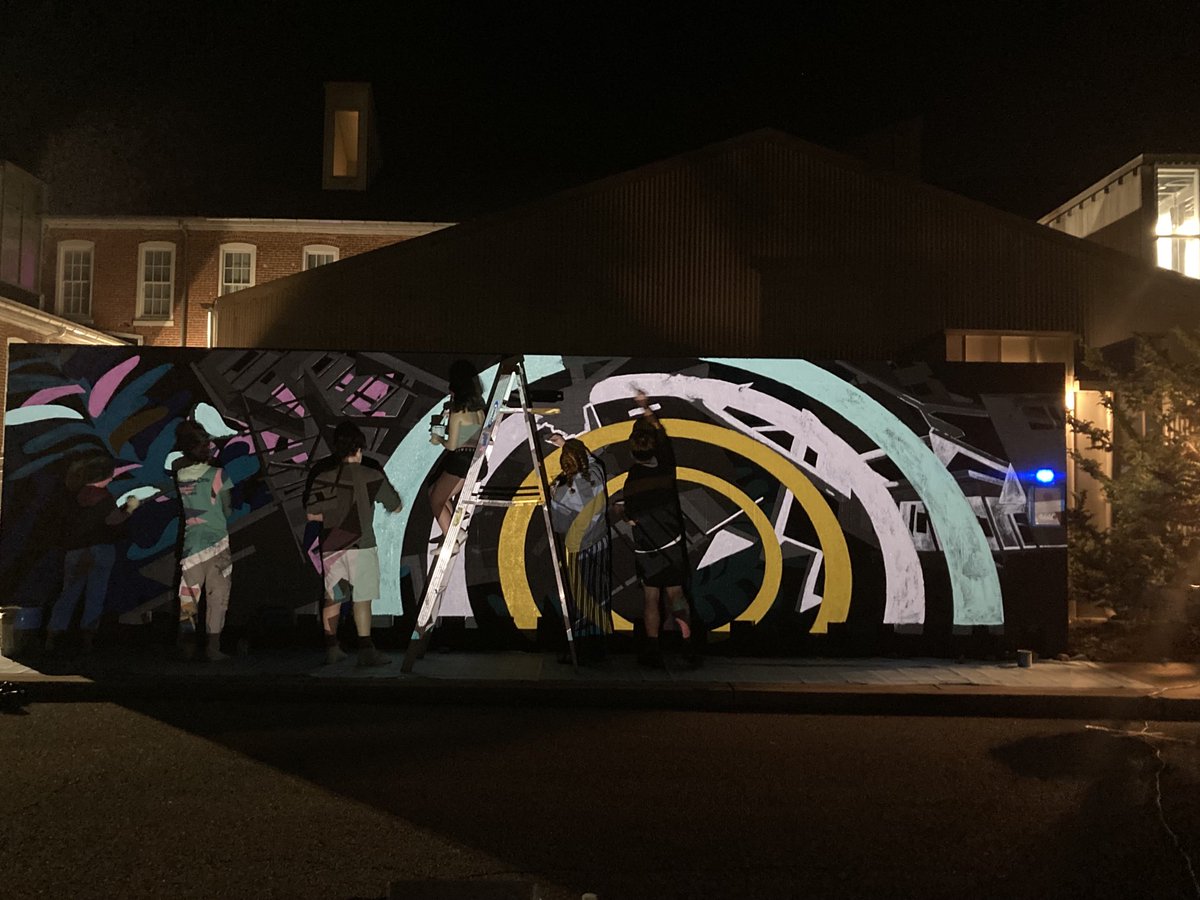 dcvrc's tweet photo. The Goodyear Mural has begun—Come check it out! ⁦@DickinsonCol⁩ ⁦@DsonMedia⁩ ⁦@DickinsonAlumni⁩ ⁦@TheDickinsonian⁩ https://t.co/85x7DmOhRI