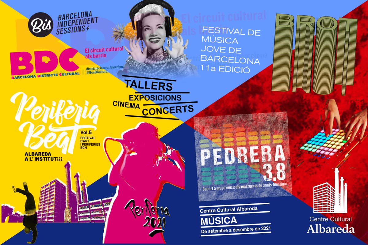 poblesequi's tweet photo. La gent de @ccalbareda van molt forts després de vacances i l'oferta de tallers, concerts, expos, etc. per aquesta tardor és interminable. Al loro! 😎🅾️🅿️💙 #OrgullPoblesequi #Poblesec #CCAlbareda https://t.co/5s1VreUWVq