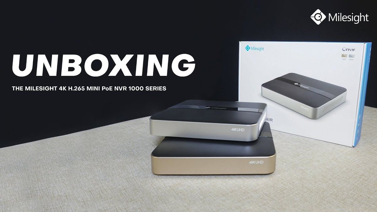 What’s in the box?

Milesight have created an informative unboxing video to show you exactly what you can expect when you buy a 4K H.265 Mini PoE NVR 1000 Series.

Watch the video here - buff.ly/3ibllpj