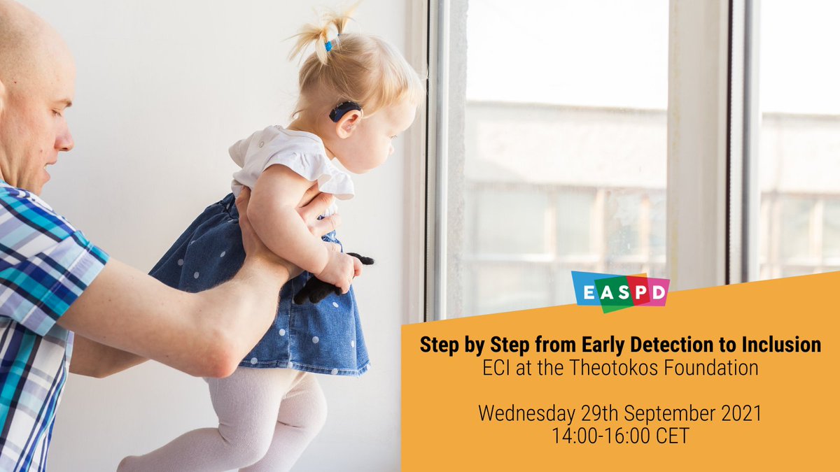 Don't miss our webinar on #EarlyChildhoodIntervention 👶tomorrow at 14:00 CEST. The Theotokos Foundation🇬🇷 will present how they support children with disabilities and their families from nursery until inclusion in to mainstream schools 🏫. Register👉bit.ly/3ukh4on