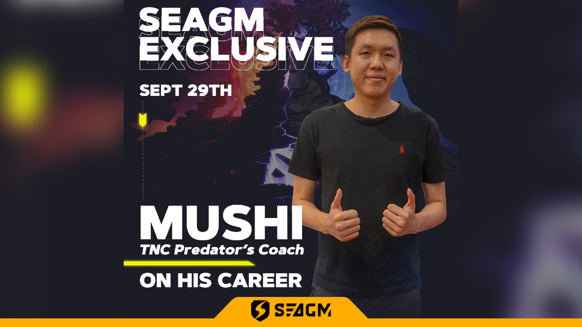 SEAGM's tweet photo. We spoke to @DOTA2 legend and @TNCPredator's coach, Mushi recently as he shared his experience as a coach and the challenges he faced while coaching his team from Malaysia.
Stay tuned for the interview tomorrow at 8PM, 29 September.
#SEAGM #Dota2 #TNCPredator #Mushi #TI10 https://t.co/NMm7mxLycz