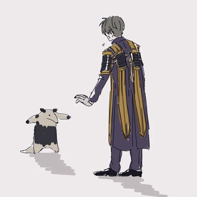 今日の落書き
威嚇するアリクイと長谷部くん 