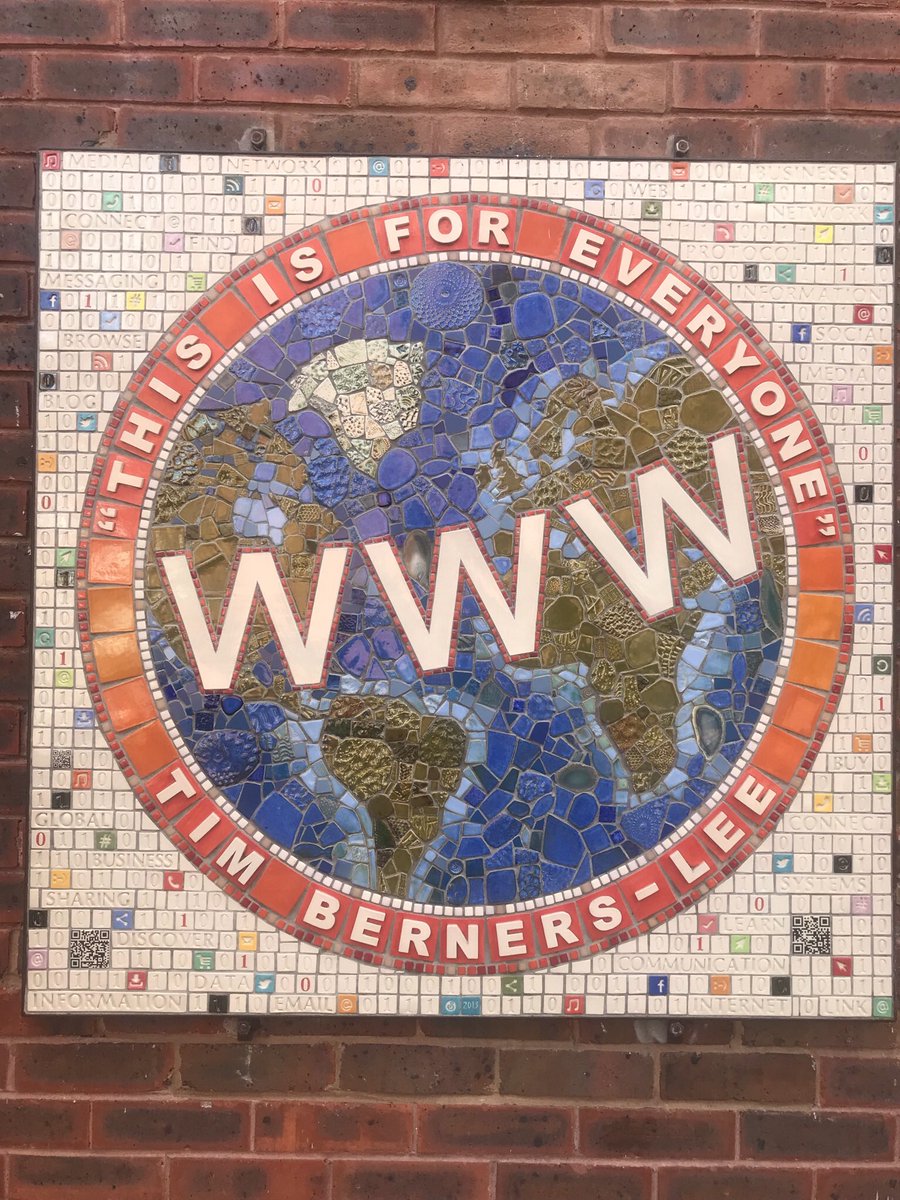 liquidhistours's tweet photo. A great little memorial to Sir Tim Berners-Lee in his home ‘burb of East Sheen. If you don’t know who he is try Googling him 🤓#thisisforeveryone https://t.co/ZkaW9dGa8V